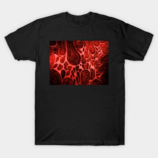 BURNT ORANGE NEON  WORLD WIDE WEB T-Shirt